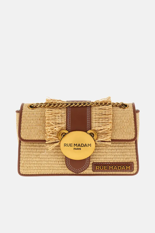 Rue Madam 1574 Borsa Donna Straw Brown Paglia