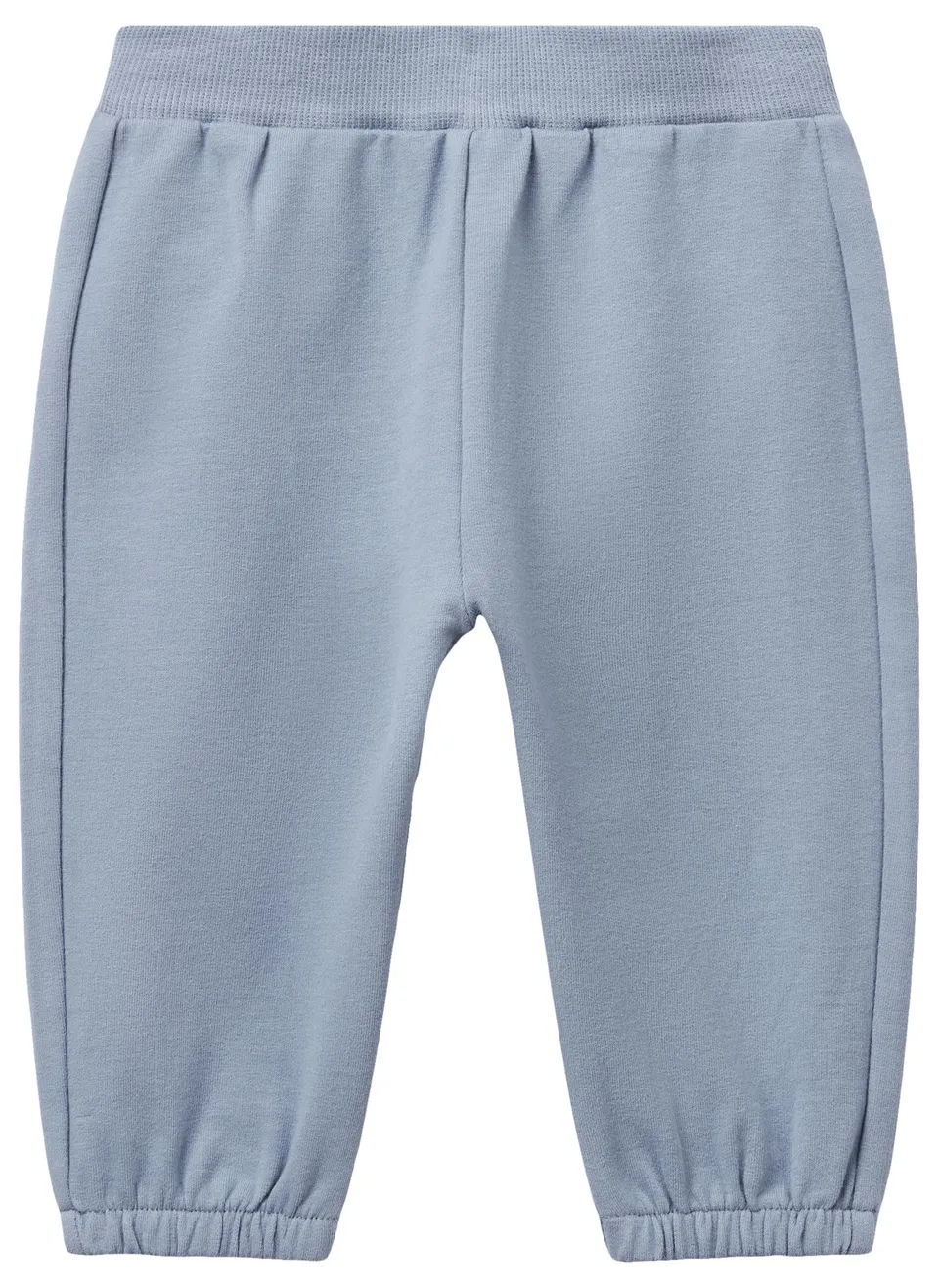 Benetton Pantaloni Tuta Bimbo Felpa Cotone Organico Patch Animali