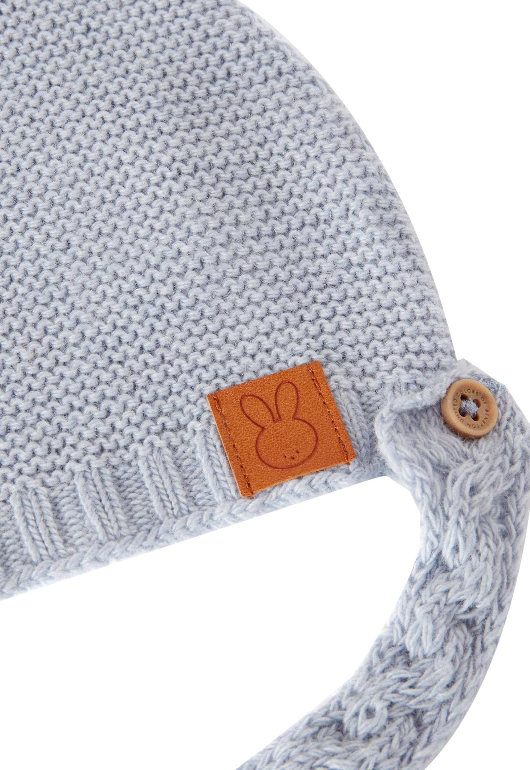 Benetton Cappellino in Maglia Bimbo con Orecchiette