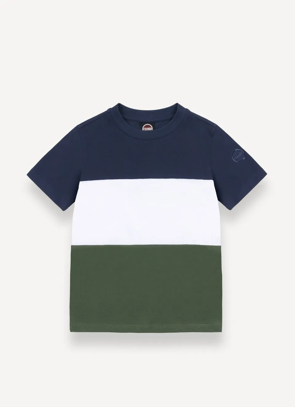 Colmar 3519 7XH T-Shirt Bambino Blu Navy Color Block