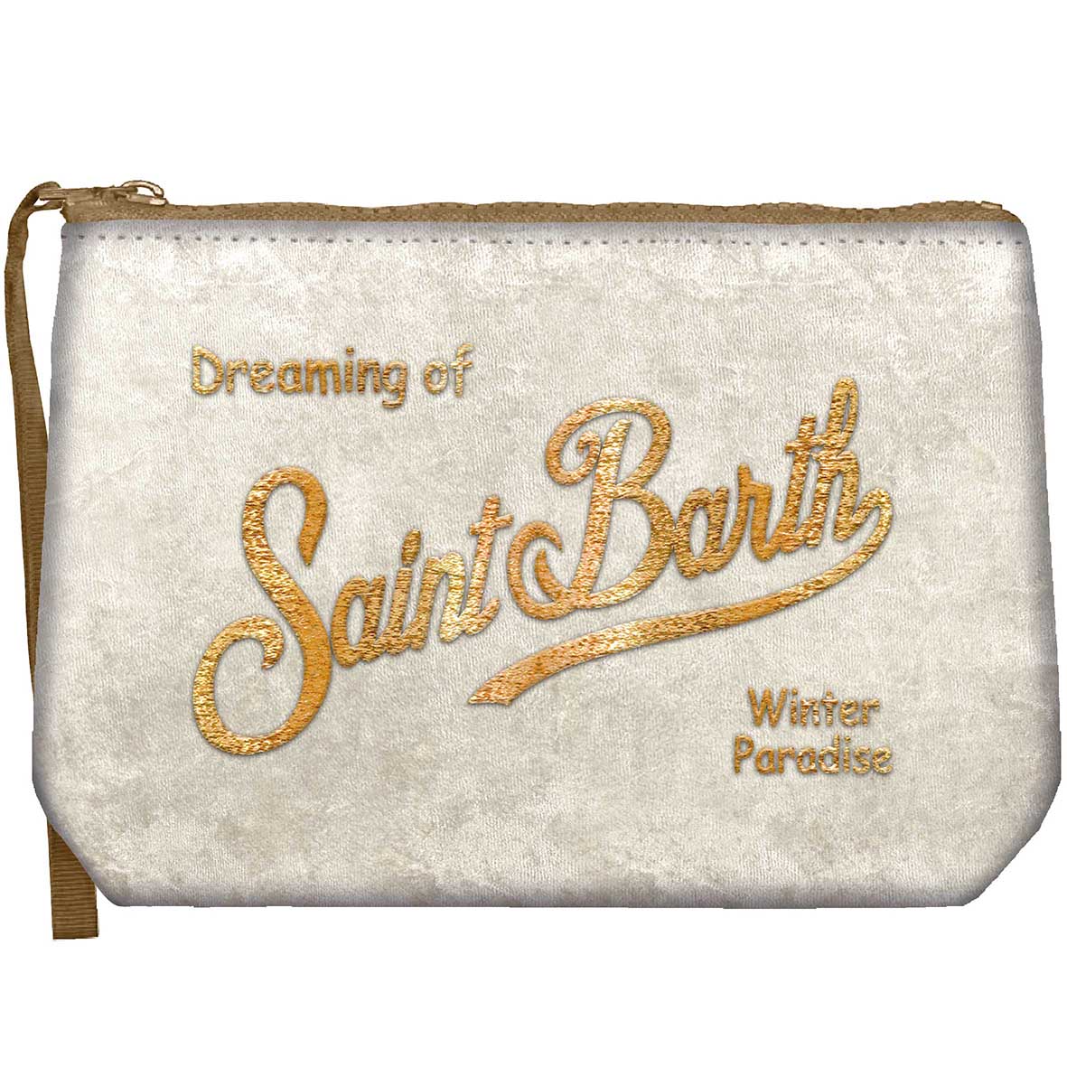 MC2 Saint Barth Aline Velvet 00172M Pochette Panna Oro Velluto