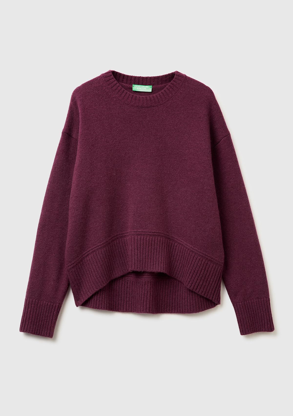 Benetton Maglieria Maglia G/C M/L Girocollo Donna Boxy
