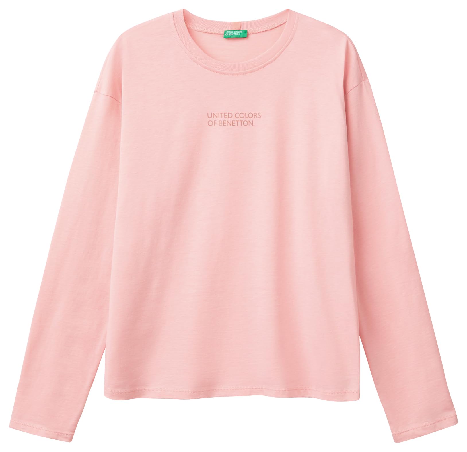 Benetton T-Shirt M/L Maglietta Manica Lunga Logo