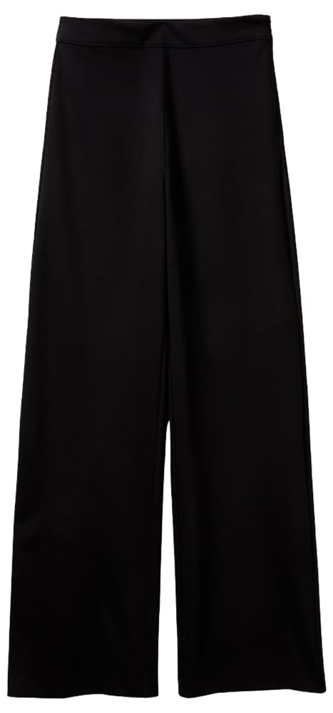 Benetton Pantaloni e Jeans Pantaloni Donna Neri Interlock