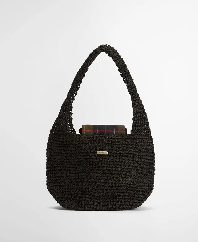 Barbour Lily Soft LBA0466 tote nero rafia donna