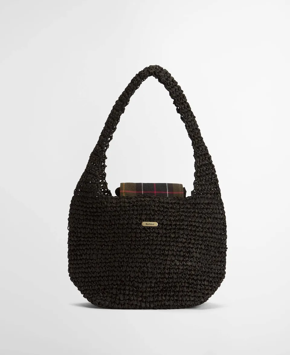 Barbour Lily Soft LBA0466 tote nero rafia donna