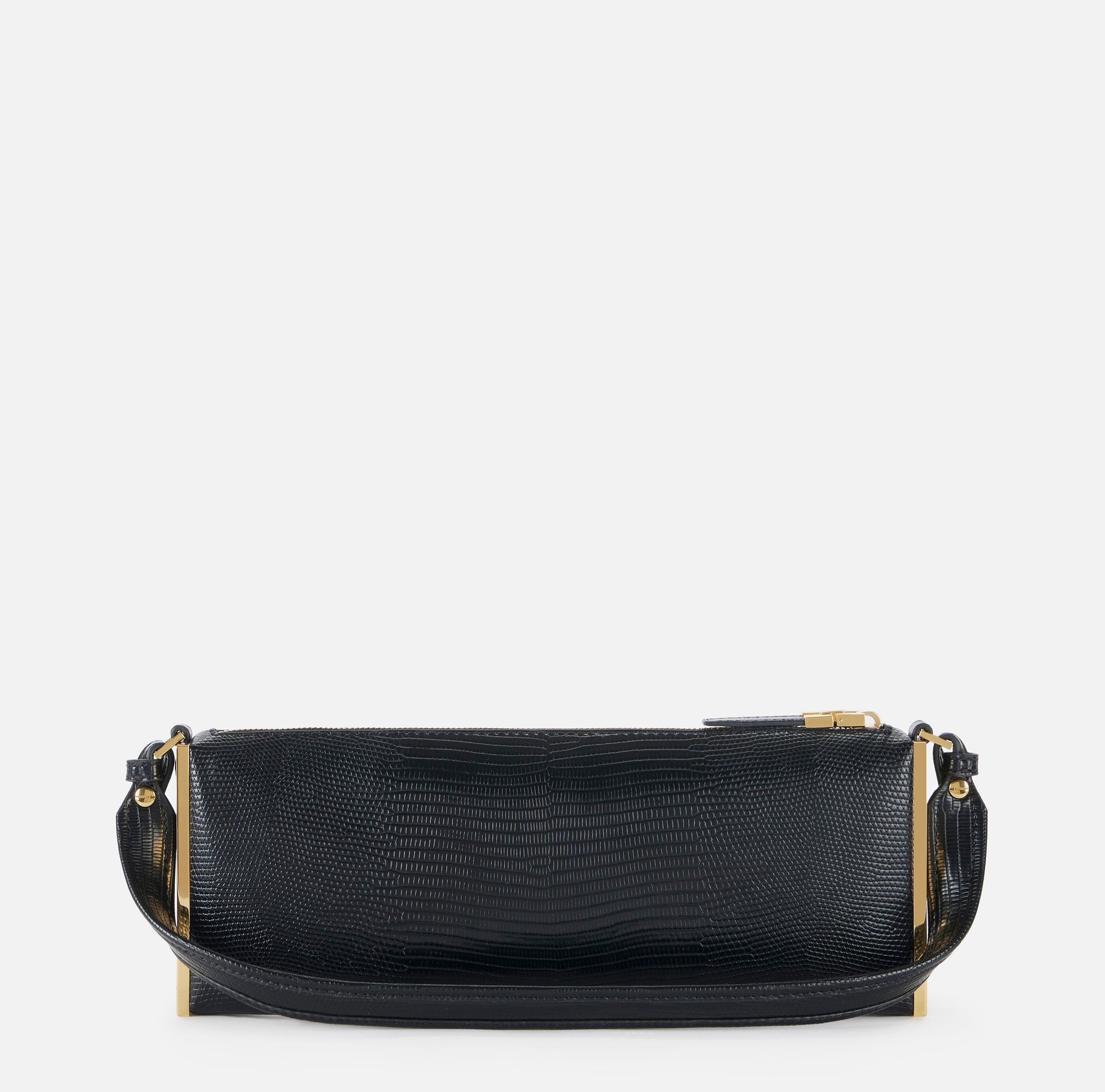 Elisabetta Franchi BS15A66E2 borsa a spalla nero stampa lucertola