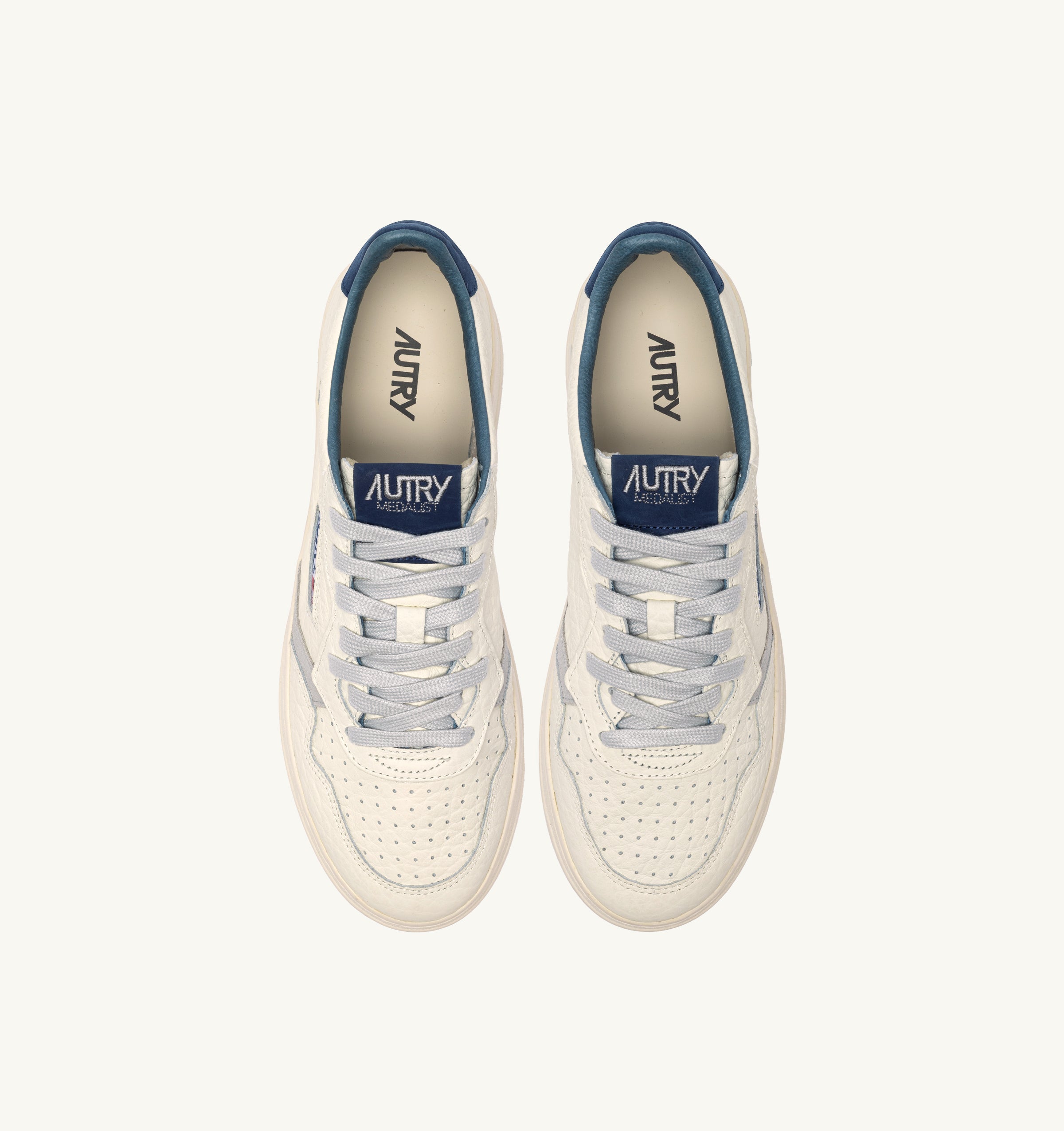 Autry Medalist Low AULM-NE20 Sneaker Uomo Bianco Blu