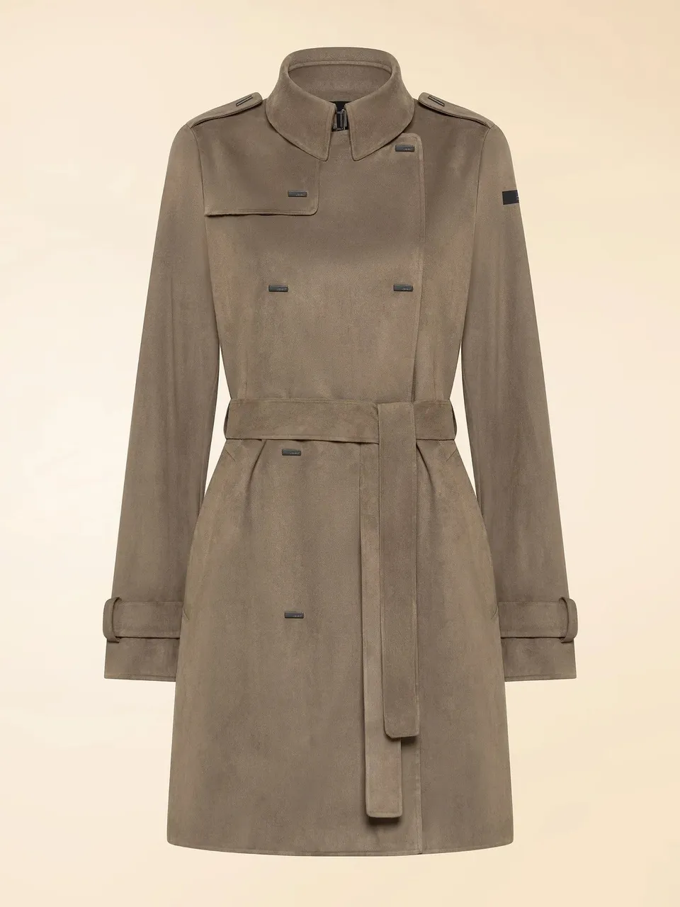 RRD Nabucco 26514 trench donna tobacco ecosuede