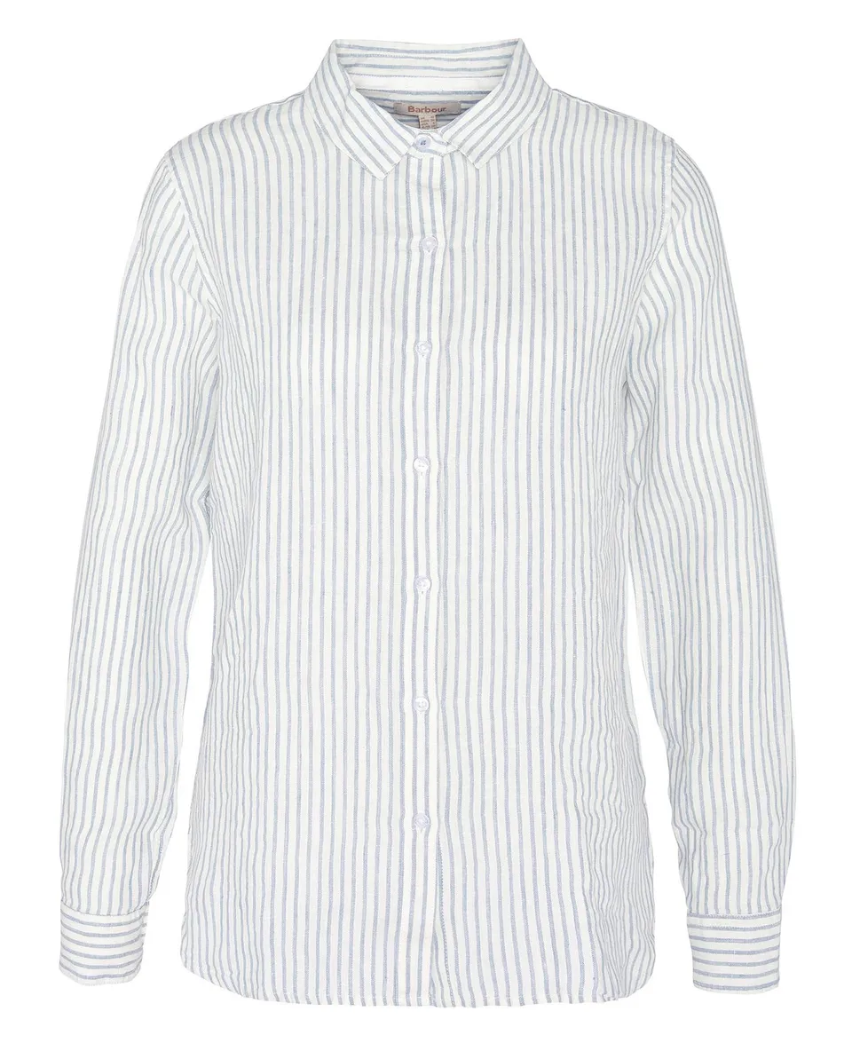 Barbour Marine LSH1315 camicia donna chambray stripe lino