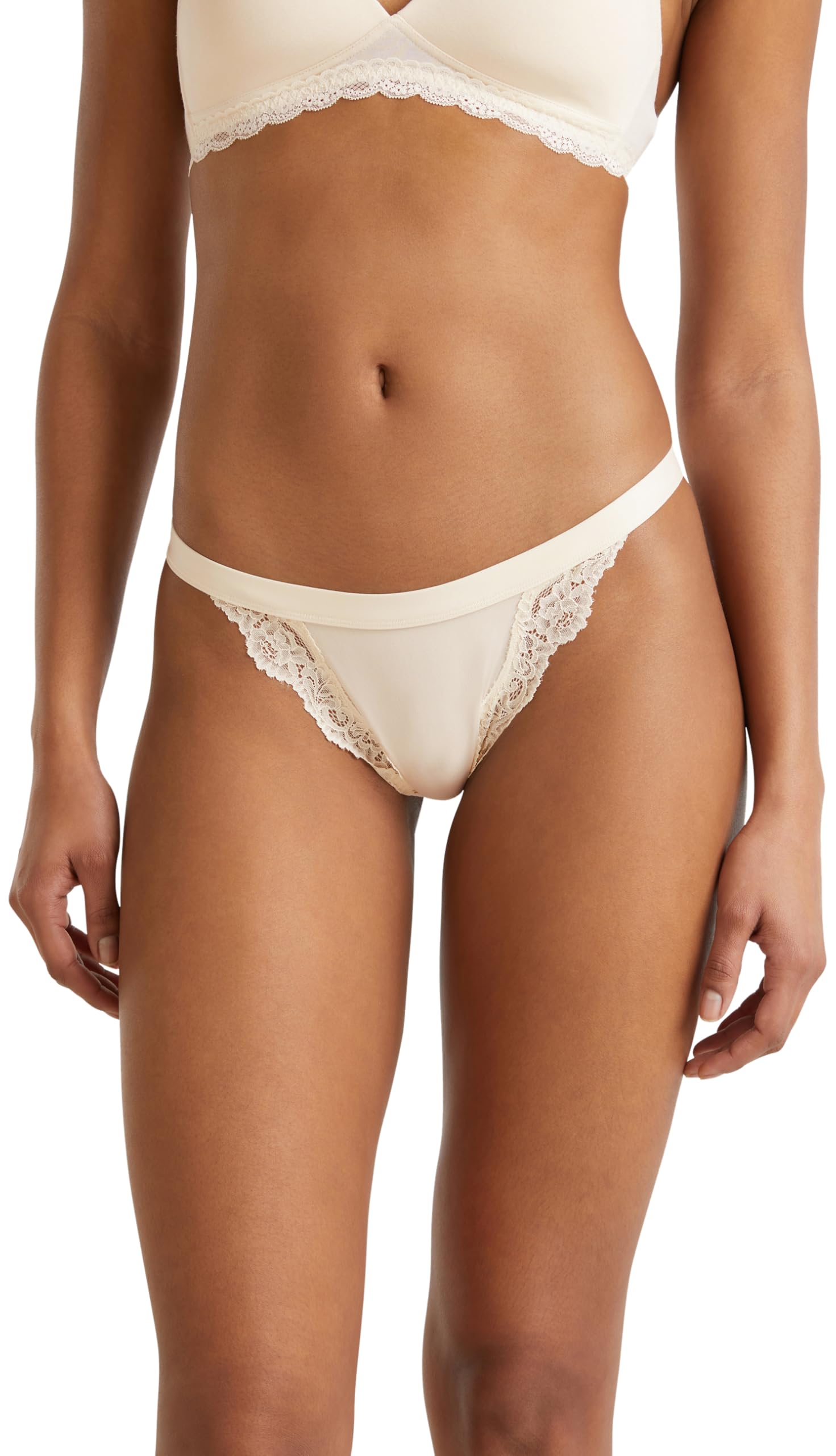 Benetton Intimo Tanga Donna S Slip in Pizzo Elastico