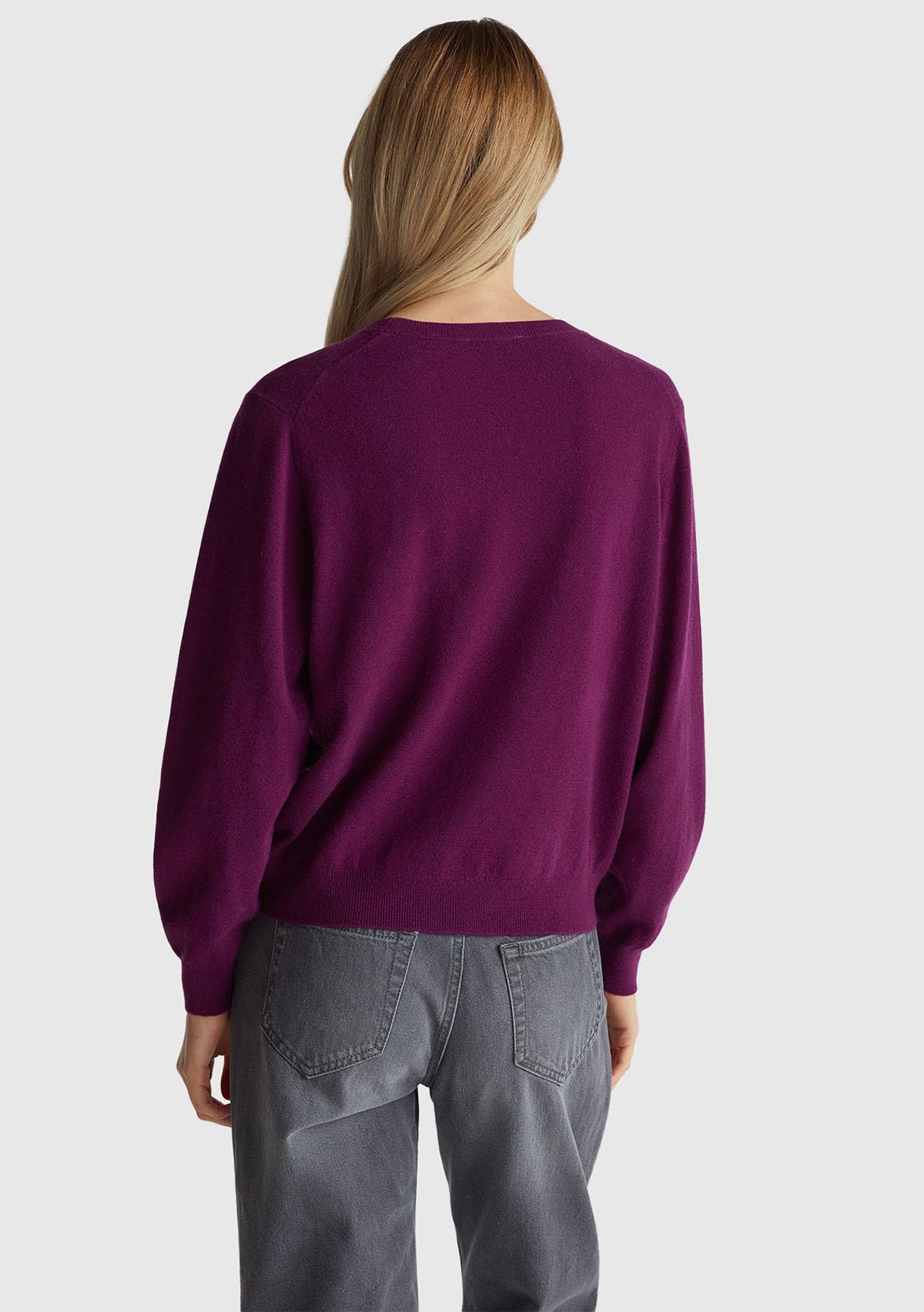 Benetton Maglieria 1002d10bg Maglia Donna Viola