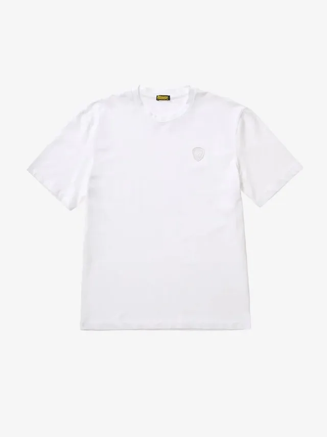 Blauer Athens 26SBLUH02306 t-shirt uomo bianco cotone