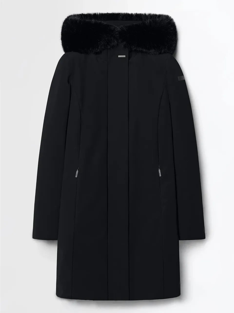Rrd Surflex Winter Long Fur W26502F giacca donna Black piuma