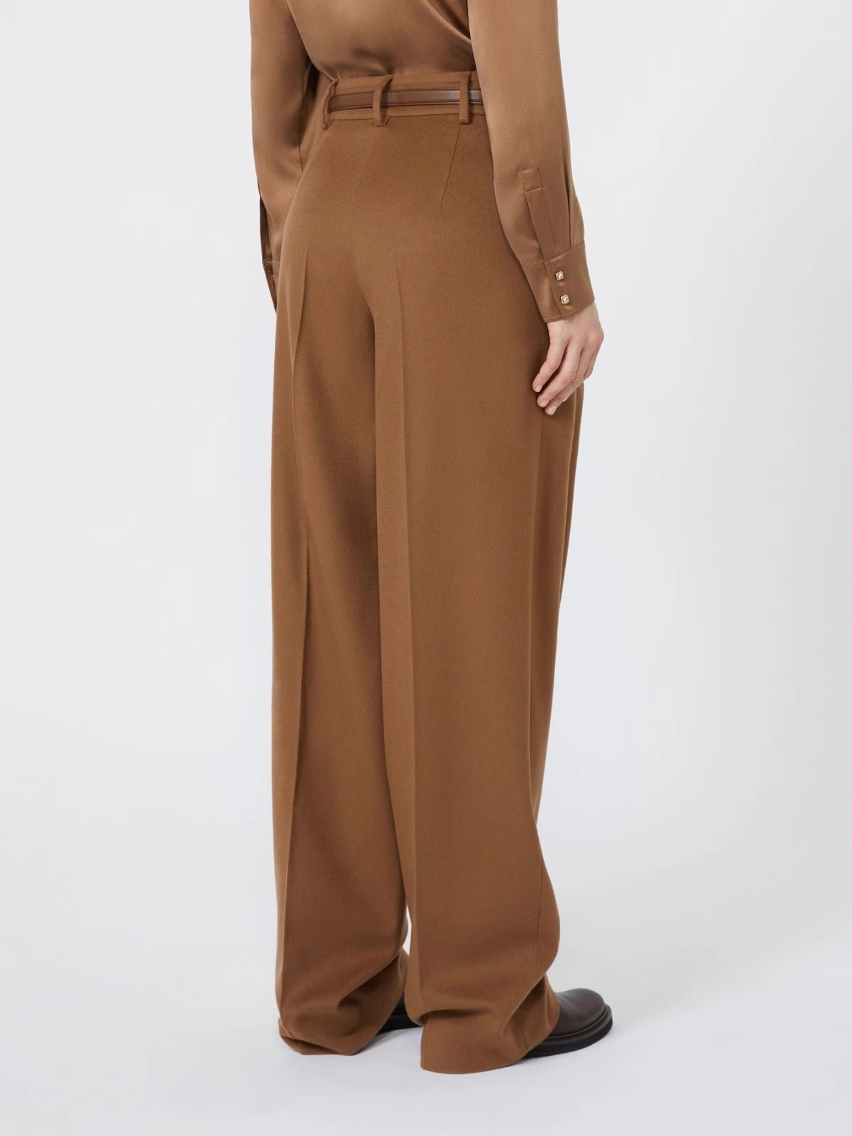 Max Mara Studio Cocco MSTCOCCO025 Pantaloni donna cuoio lana