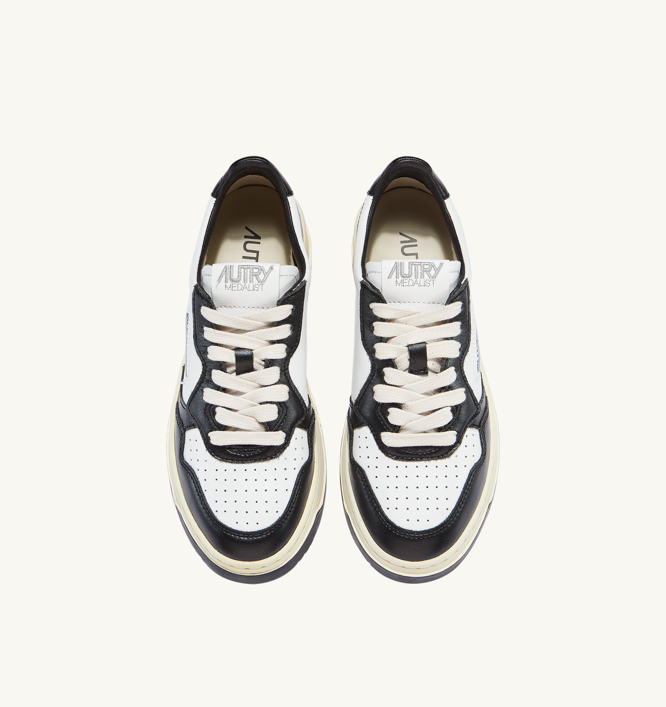 Autry Medalist Low AULMWB01 sneakers donna bianco nero pelle