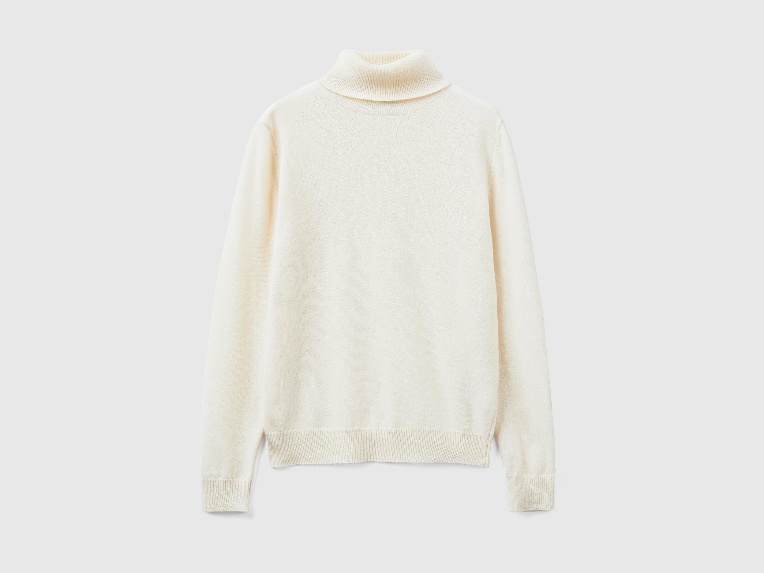 Benetton Maglione Donna Lupetto Nero