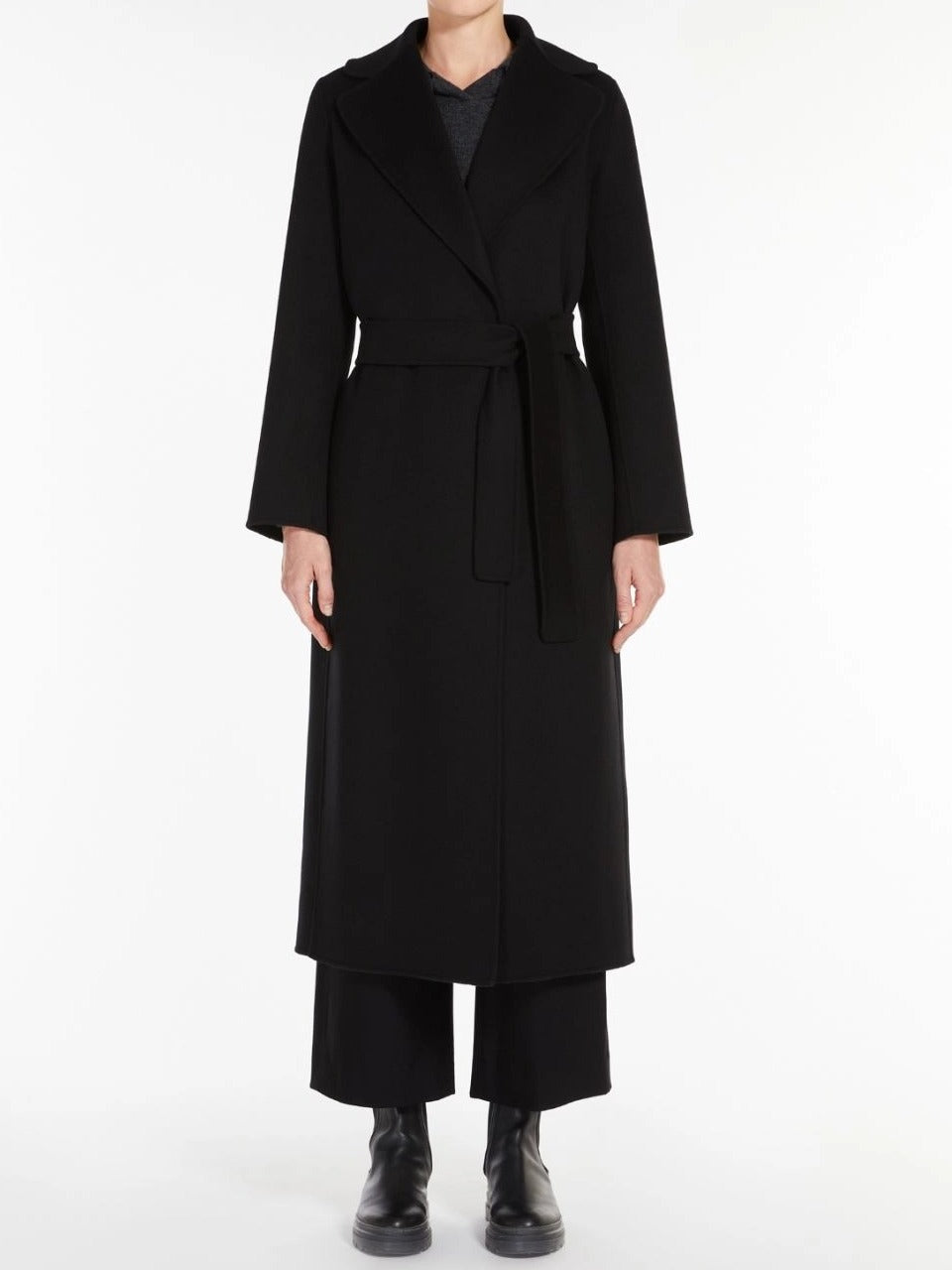 'S Max Mara Poldo POLDO013 cappotto donna nero