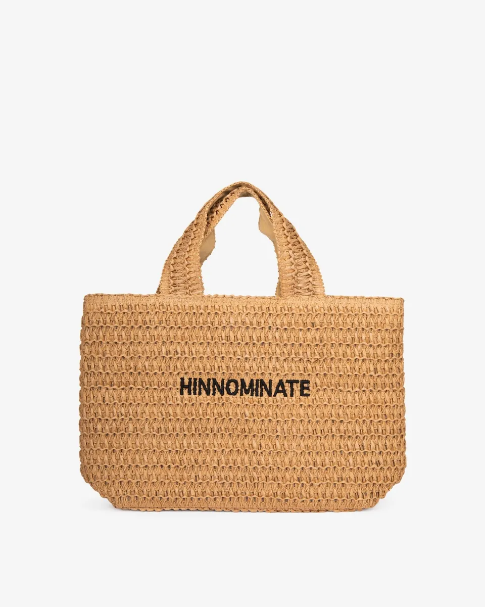 Hinnominate HMACW00199 borsa raffia naturale