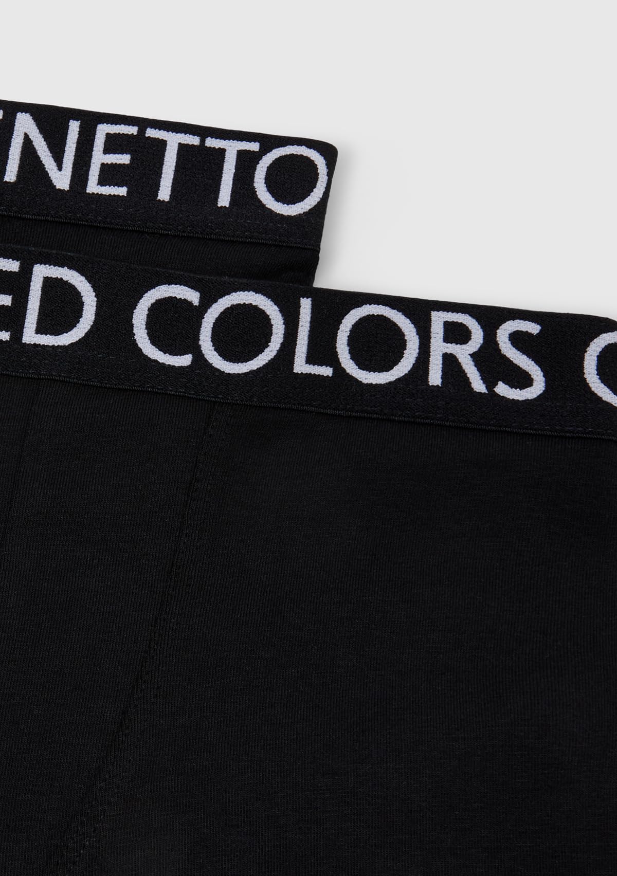 Benetton 3op80x230 Boxer Bambino Nero 2 Pezzi
