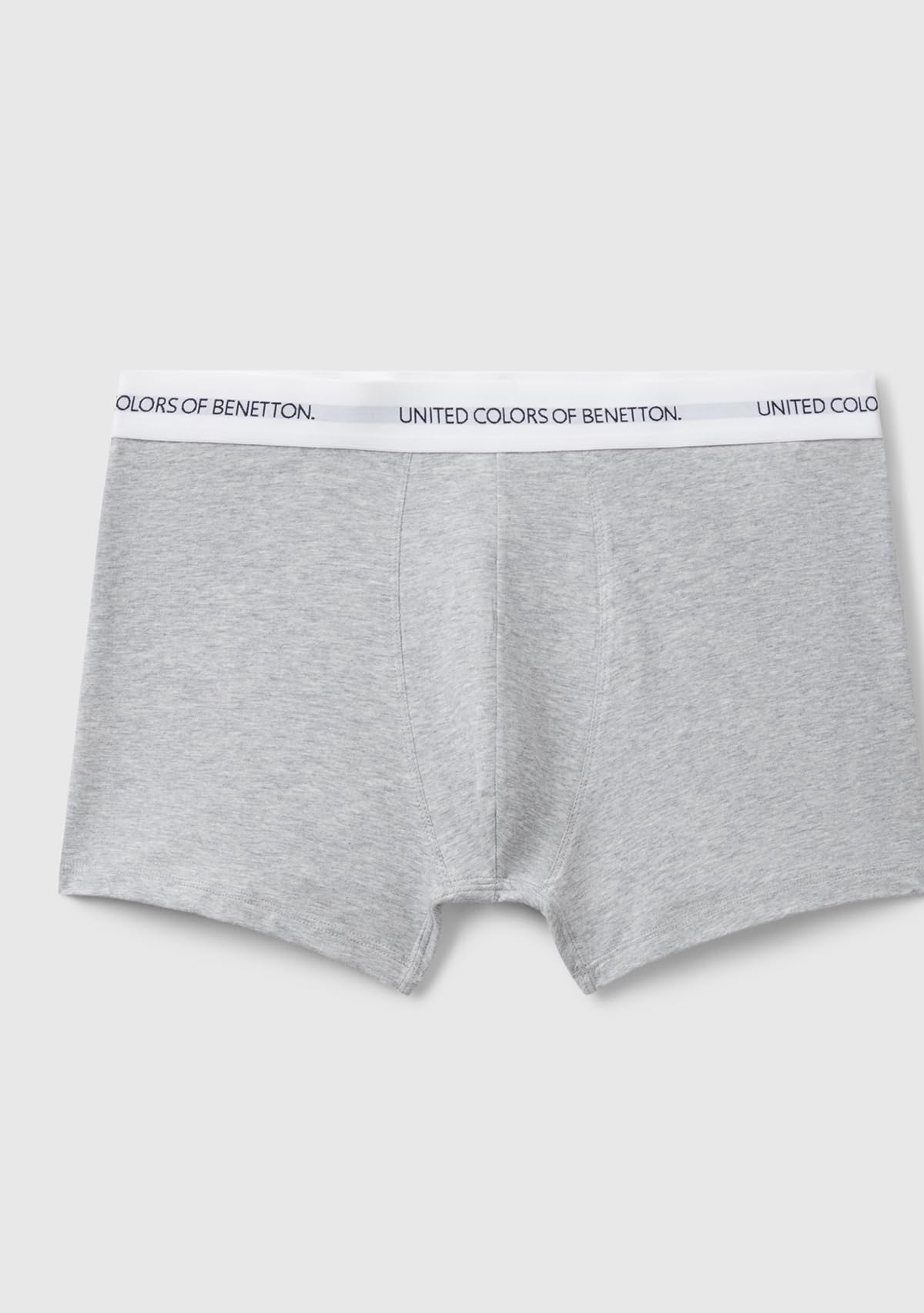 Benetton Boxer Uomo M Grigio Cotone Organico Gamba 9 cm