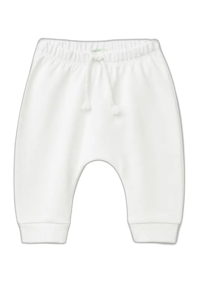 Benetton Pantaloni Felpa Bimbi 56 Blu Tasca Dietro