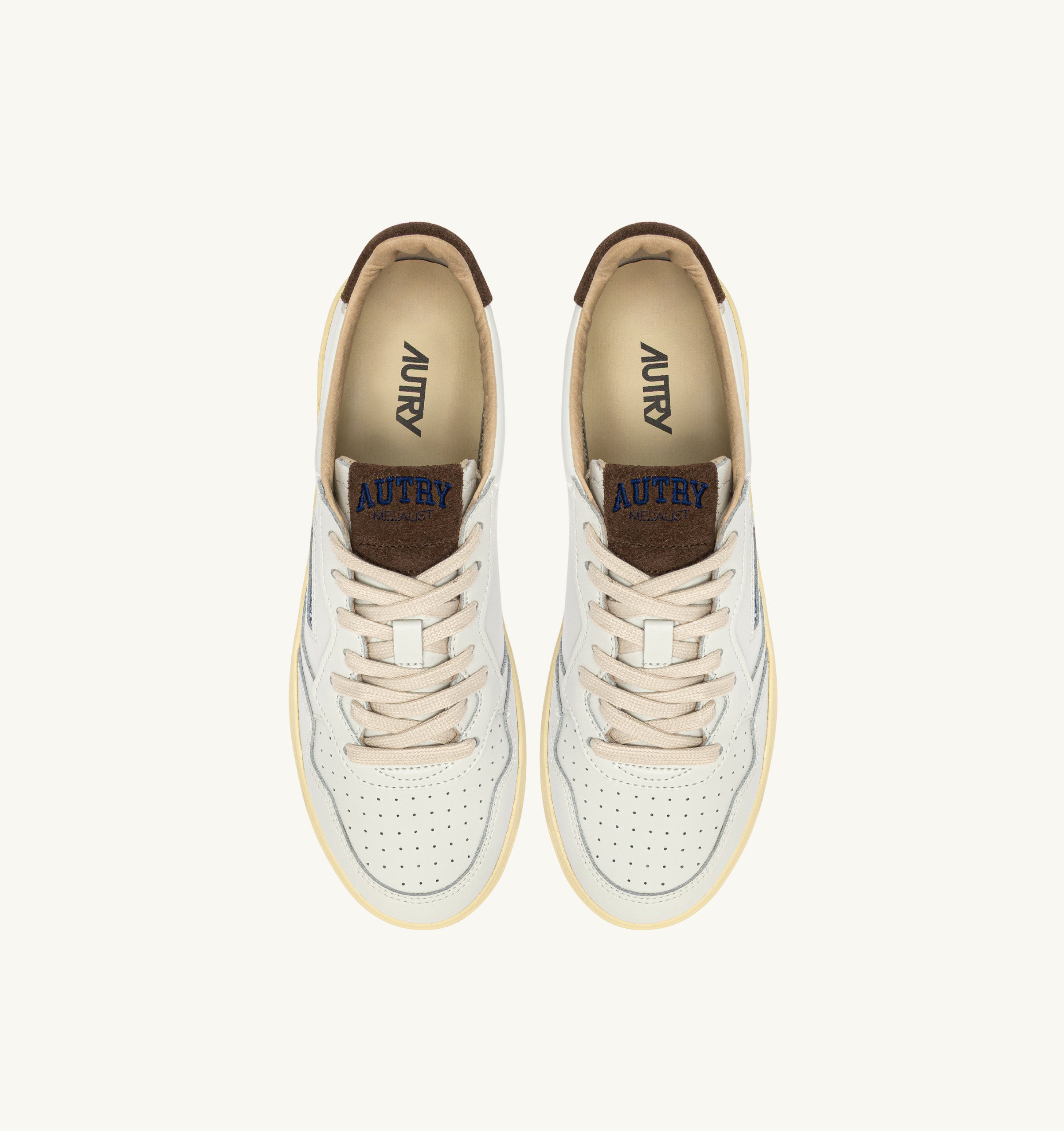 Autry Medalist Low AULM-HJ03 Sneakers Bianco Pelle Uomo