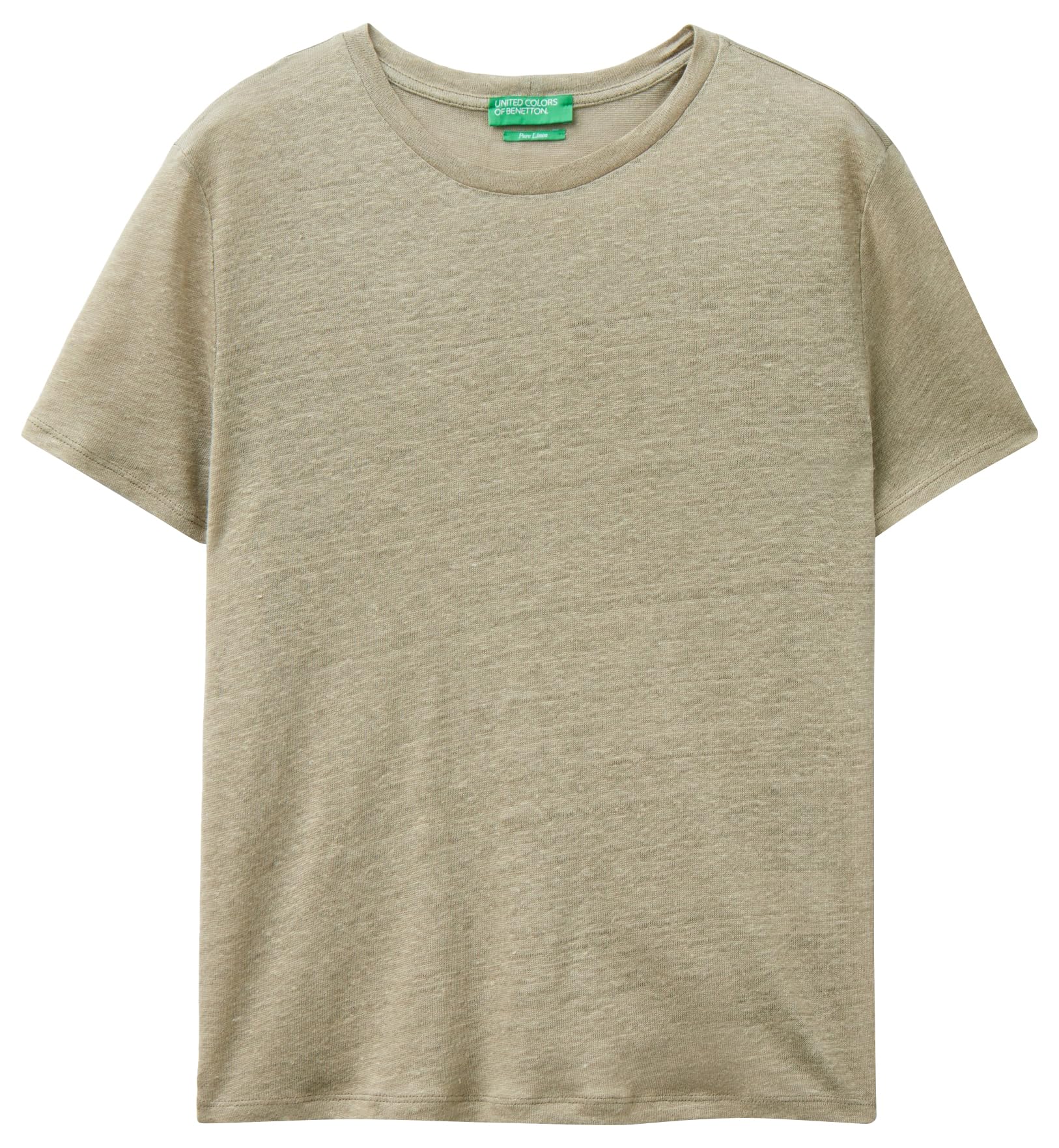 United Colors of Benetton T-Shirt Lino Donna Verde Bosco
