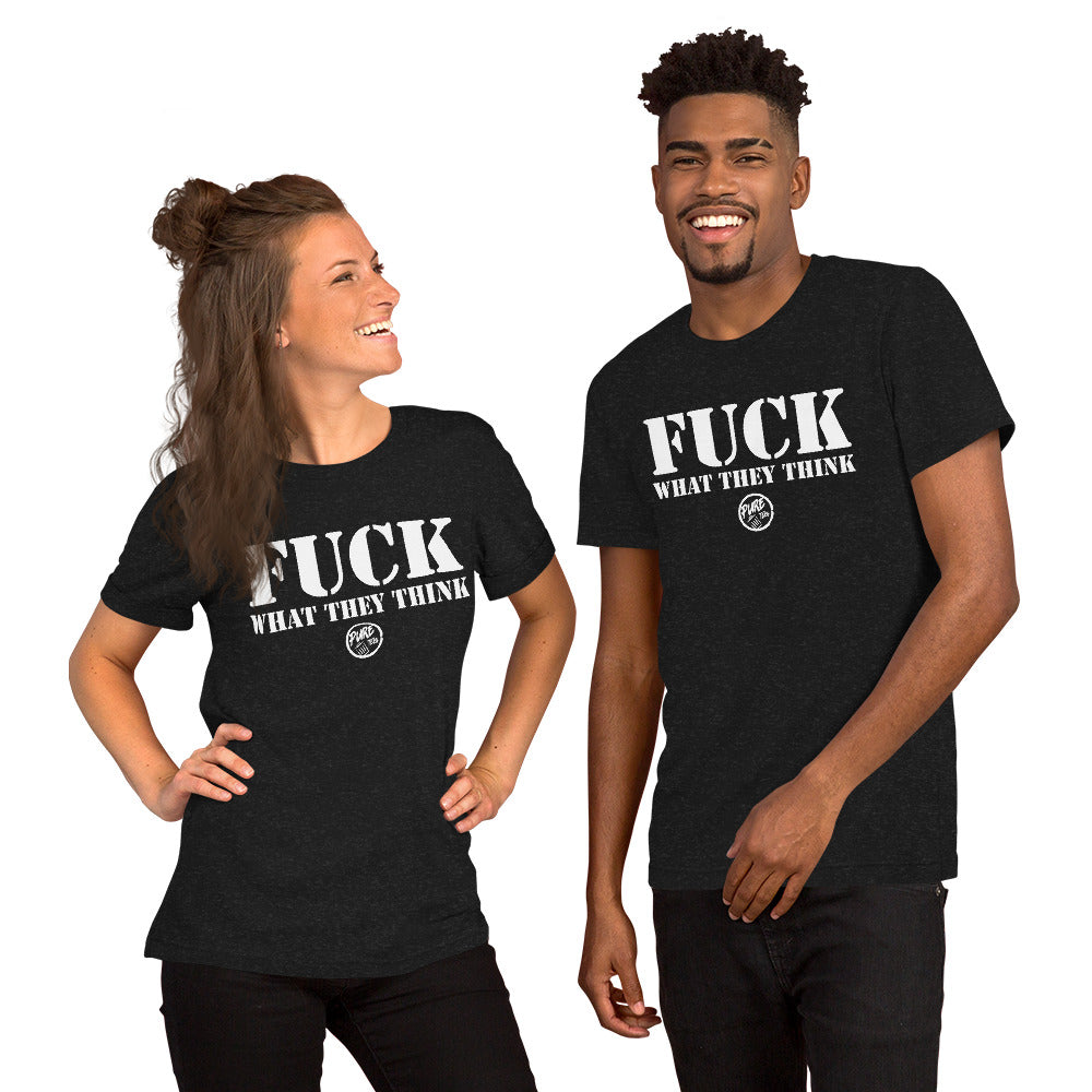 Pure Trash Fuck What They Think t-shirt uomo cotone