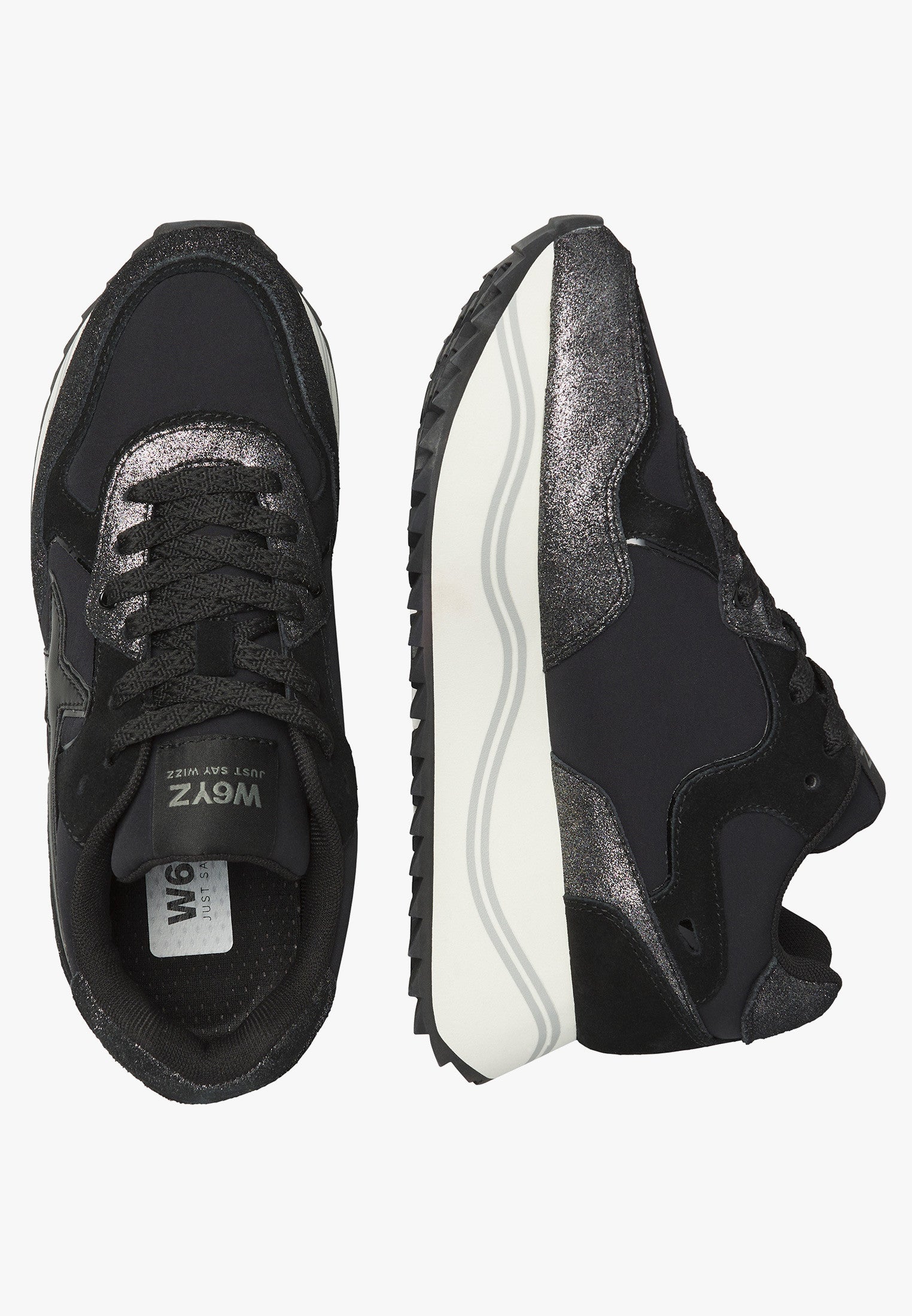 W6YZ Deva W 2017405 56 sneakers donna nero 5 cm