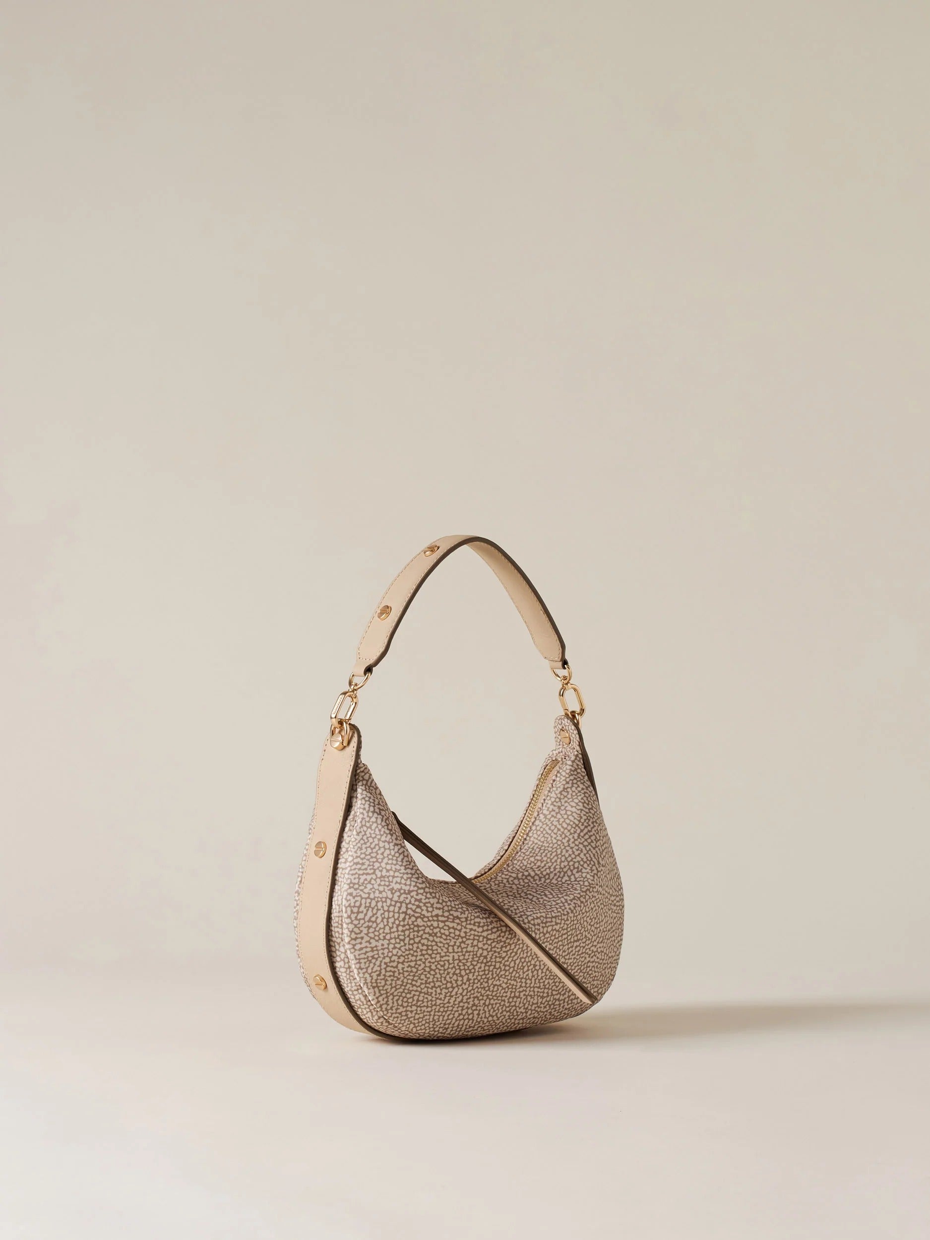 Borbonese Frame 91010219 AH1 borsa hobo sabbia OP