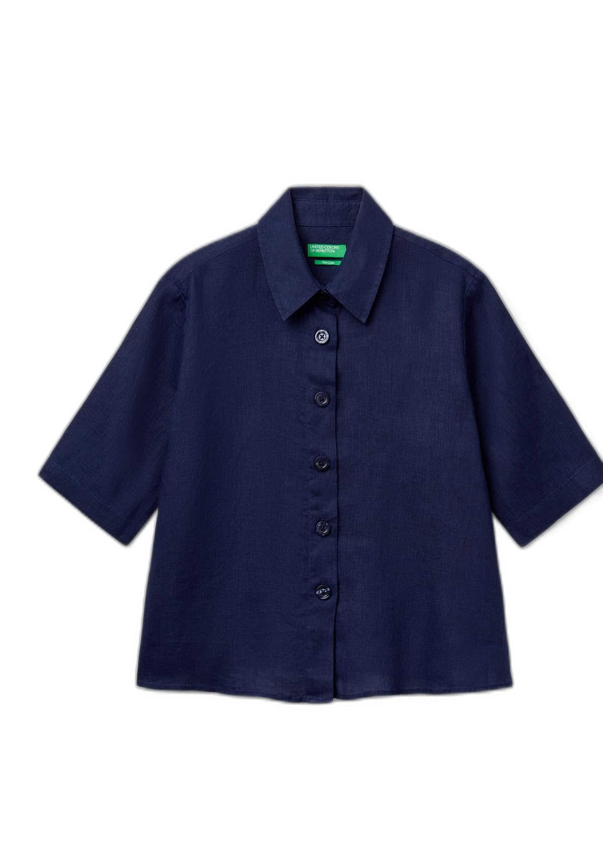 Benetton 5bml5qb75 Camicia Donna Classica