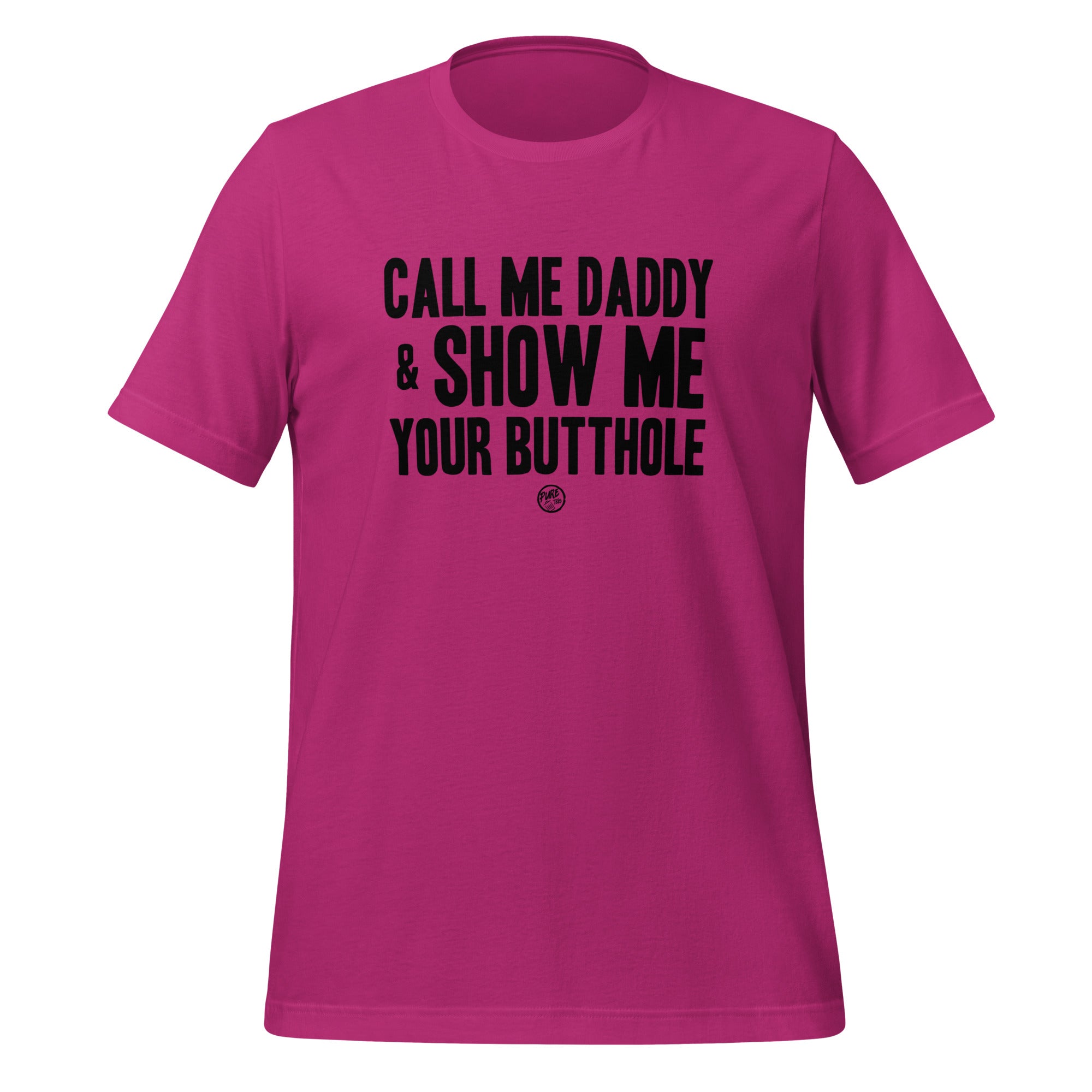 Pure Trash Call Me Daddy t-shirt uomo nera cotone