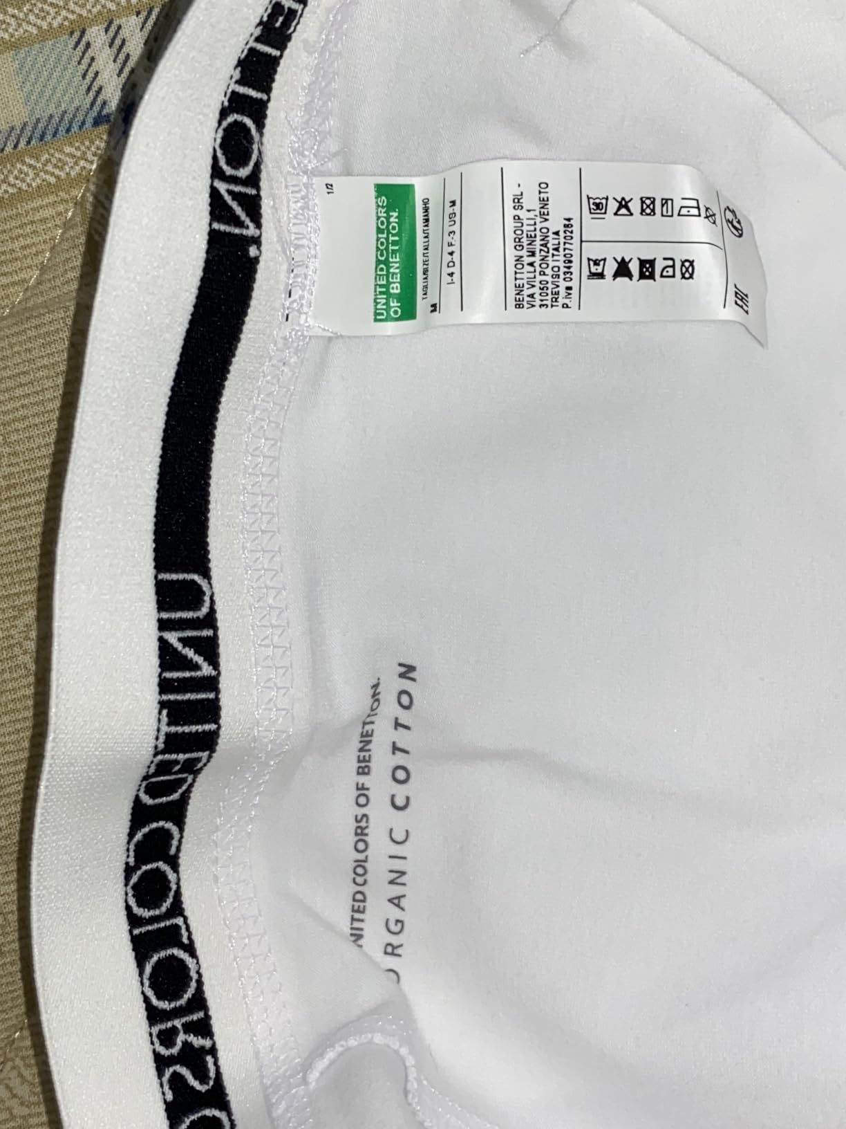 Benetton Boxer Cotone Organico Gamba 9 cm