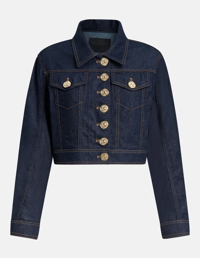 Dondup DJ755 DFH331D giubbino denim blu donna