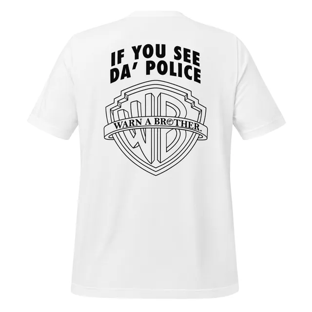 Pure Trash If You See Da Police Maglietta Uomo Cotone Stampata
