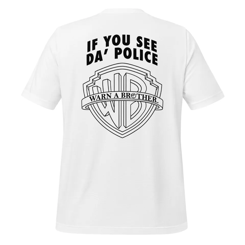 Pure Trash If You See Da Police Maglietta Uomo Cotone Stampata