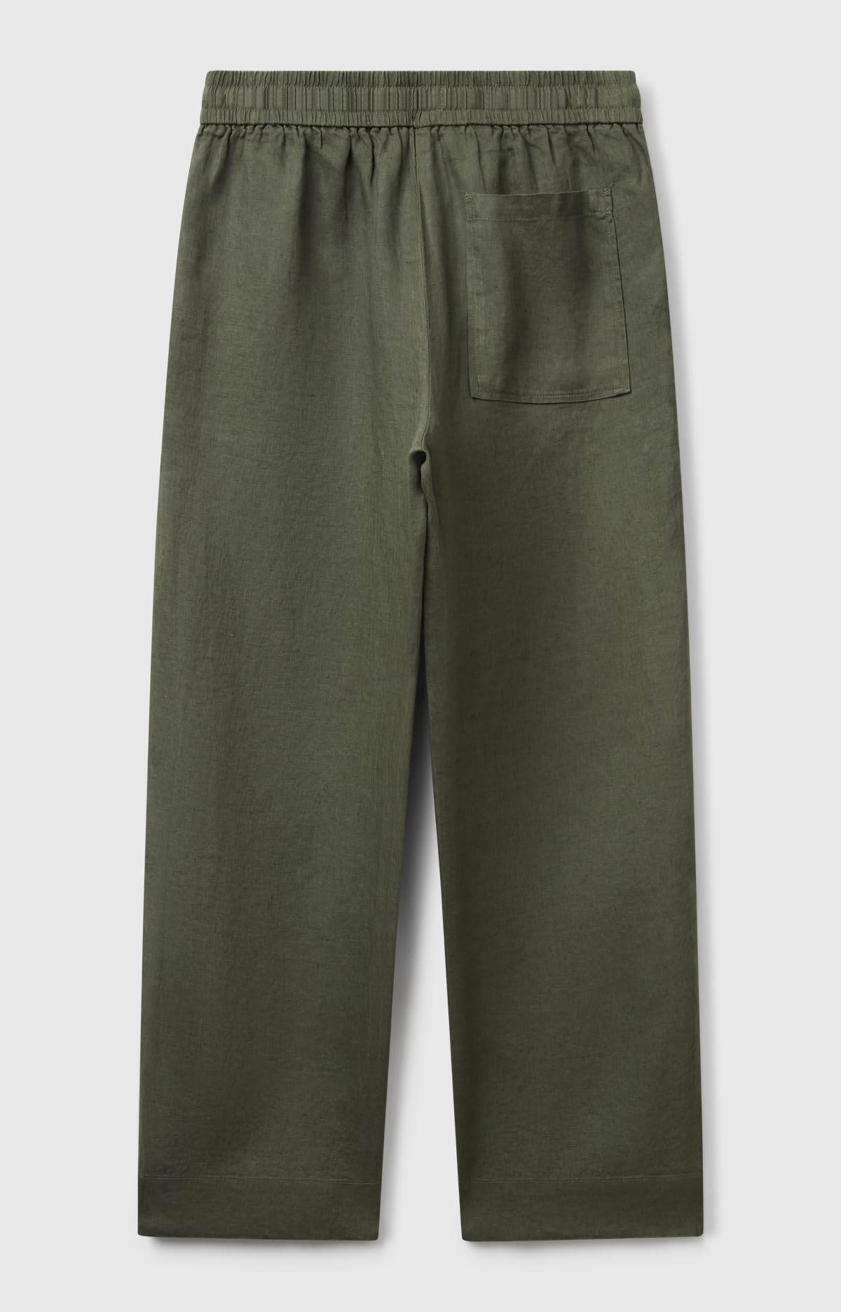 Benetton 4aghdf08j pantalone donna in lino beige
