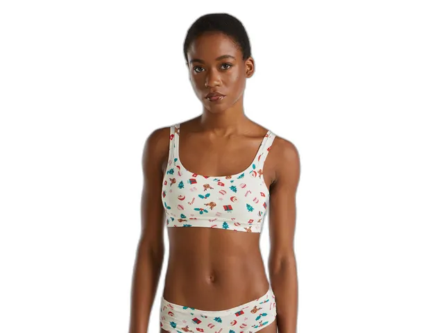 Benetton brassiere soft jersey organico stampato primo reggiseno