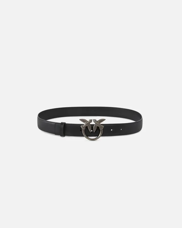 Pinko 100125 A0F1 Cintura Love Berry nera pelle