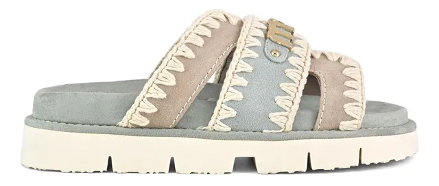 Mou Bio Bicolor SW461014A sandalo donna Tea camoscio