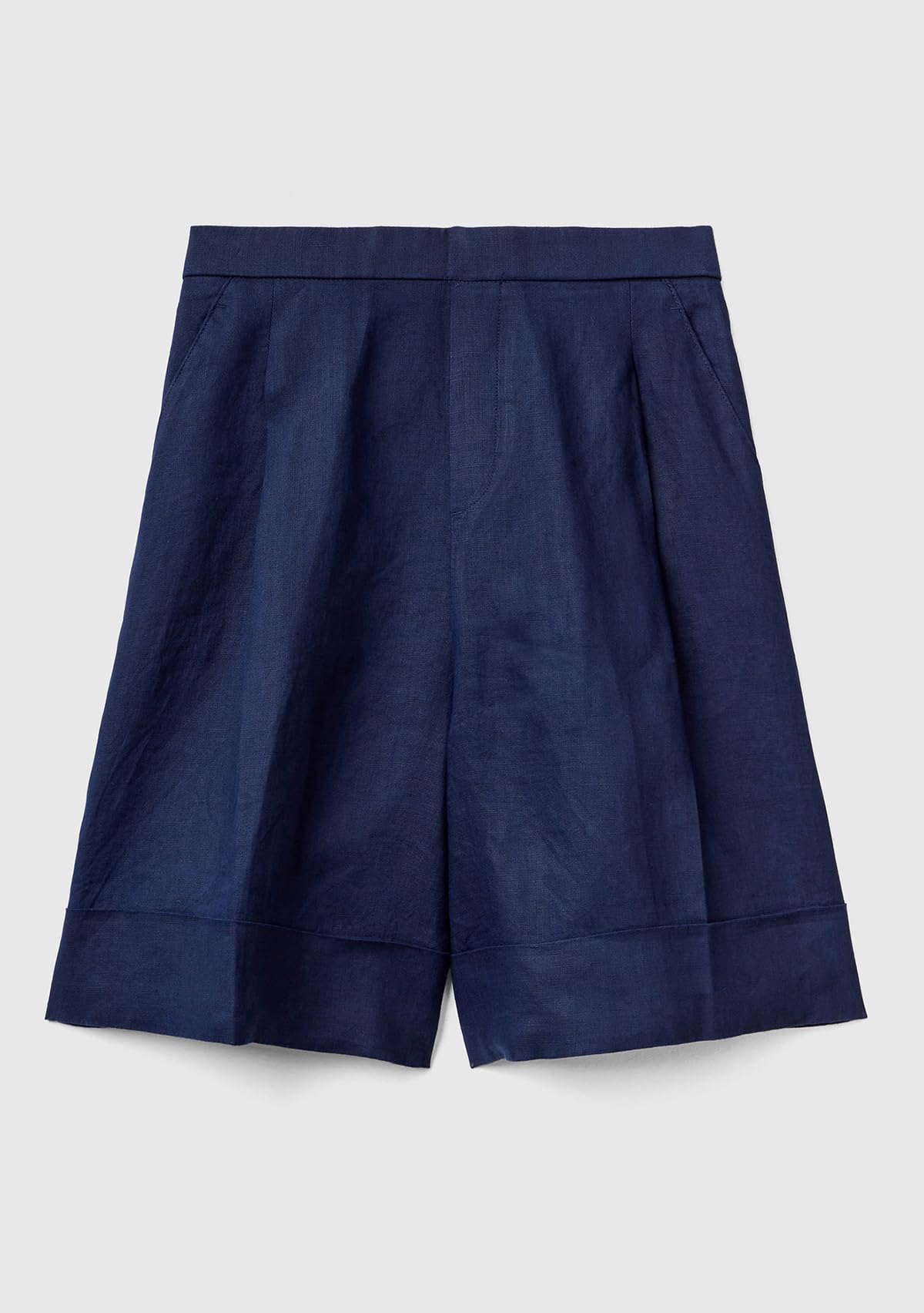Benetton Bermuda Donna Lino Pantaloncini Taglia XXS