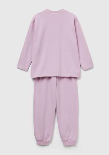 Benetton 3dke0p097 pigiama bambino blu jersey stampa M