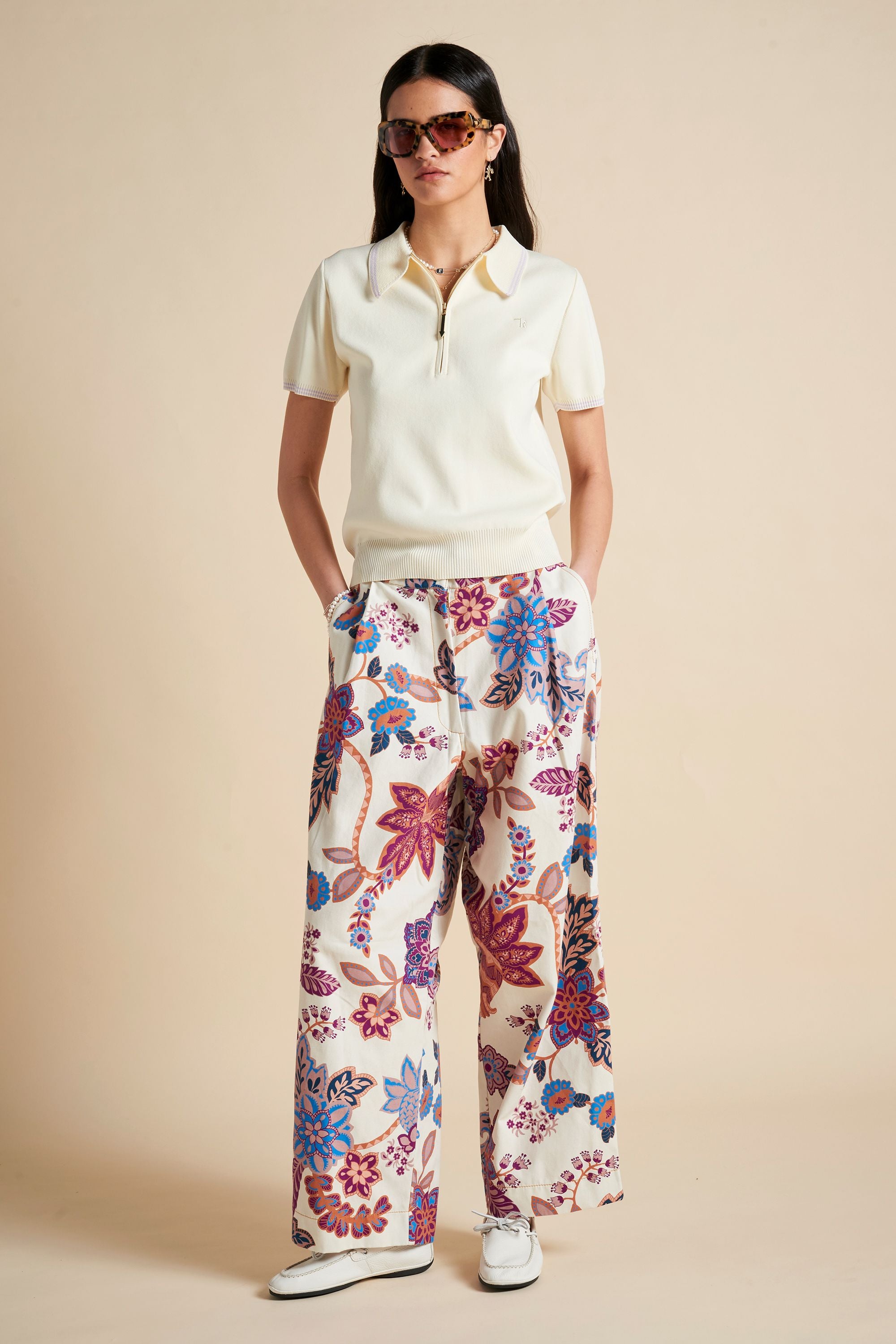 Karen Walker Avante Pantaloni cotone bio fantasia