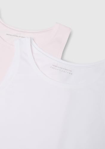 Benetton 3zqm0h406 Canotta Bambina 2 Pezzi Cotone
