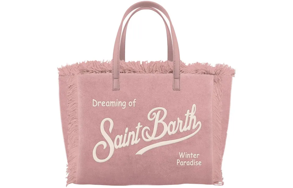 MC2 Saint Barth Vanity Mini Velvet borsa velluto Rosa