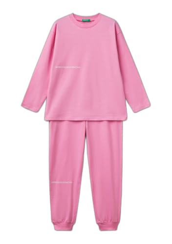 Benetton 30960p08d Pigiama Bambini Blu Cotone 90