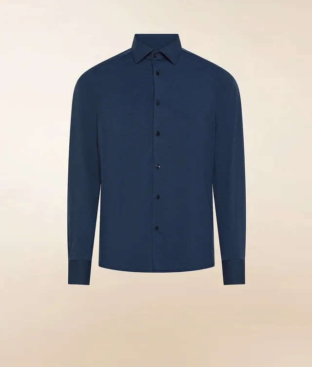 Cruna Manhattan 002 Camicia Uomo Notte slim no-iron