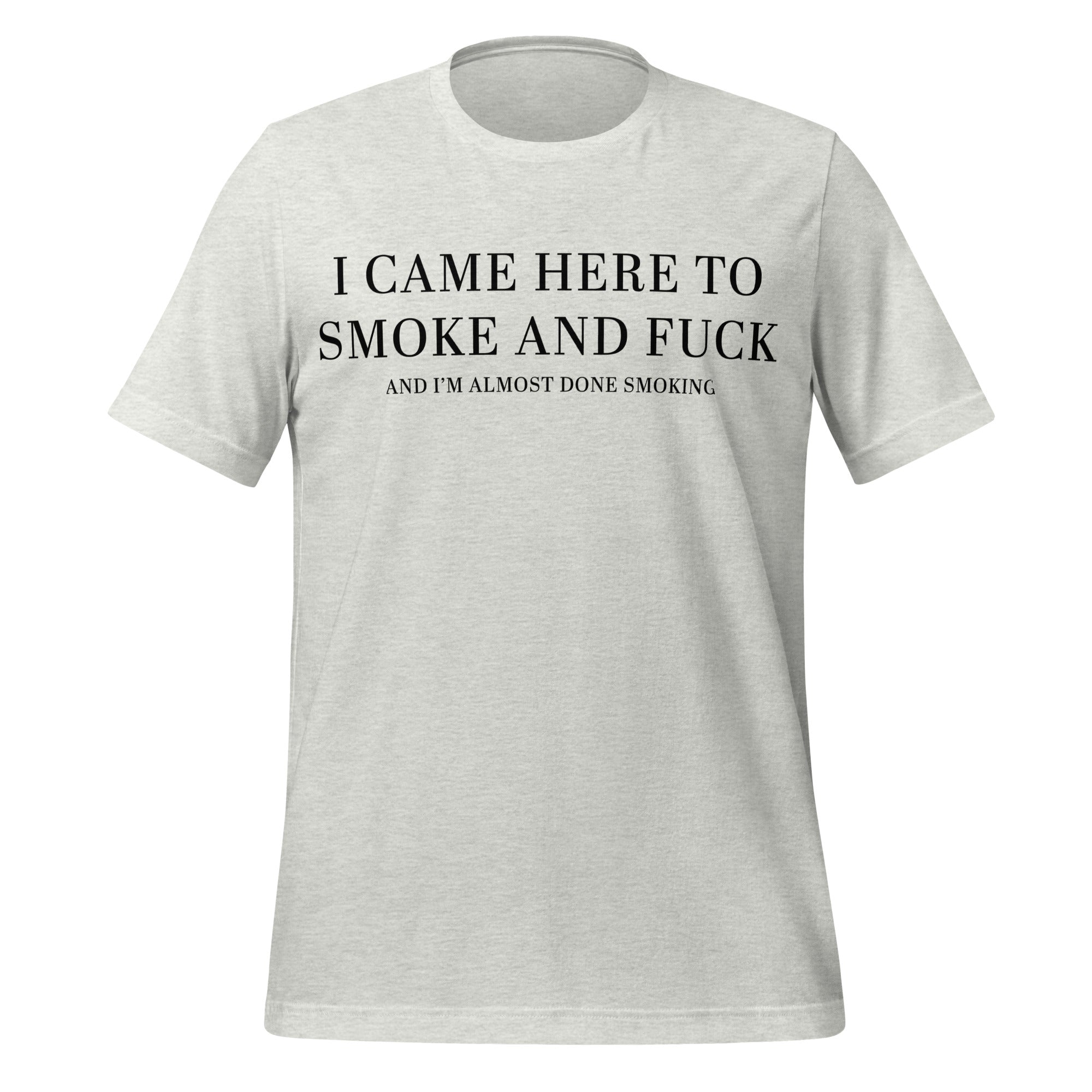 Pure Trash I Came Here To Smoke maglietta uomo verde cotone