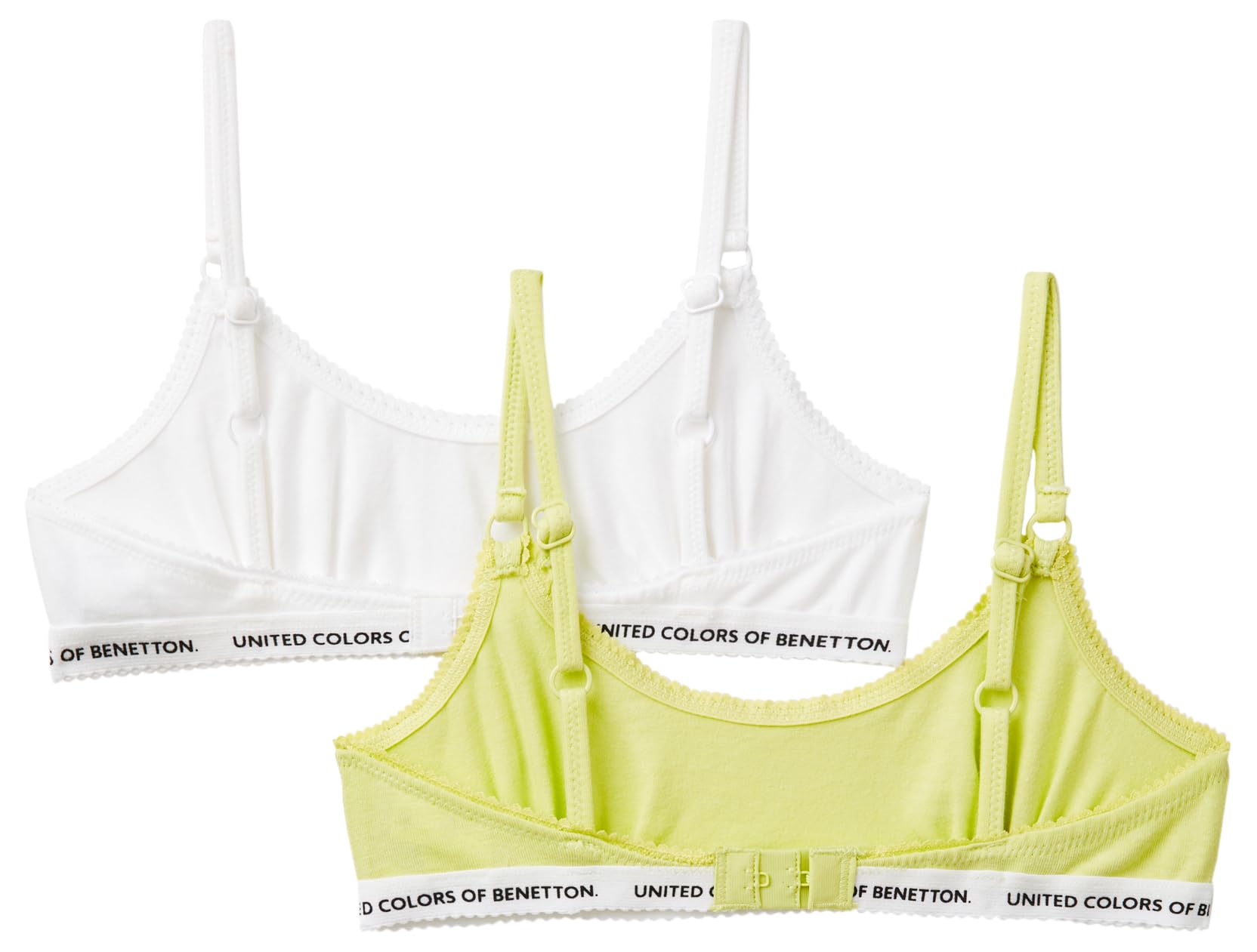 Benetton Intimo Set 2 Reggiseni Brassiere Elastico Sottoseno